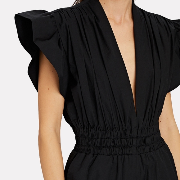 NWT! IRO Pleora Ruffled Cotton Poplin Jumpsuit - Picture 3 of 4